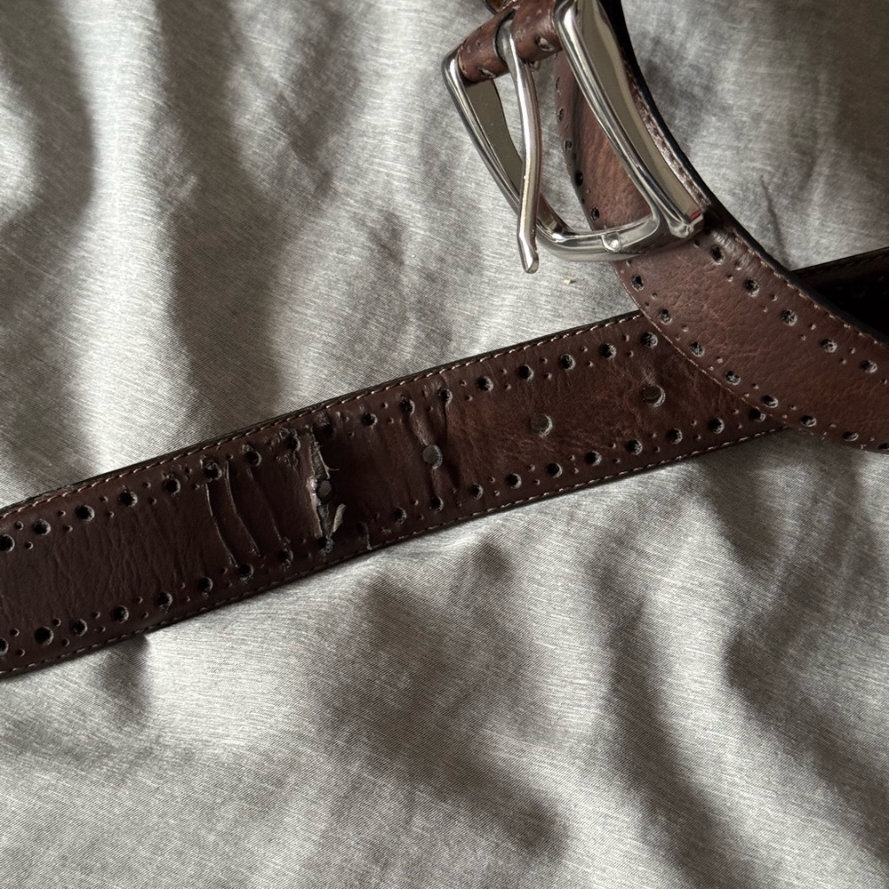 Cole Haan Men's Brown Leather Belt 38/95